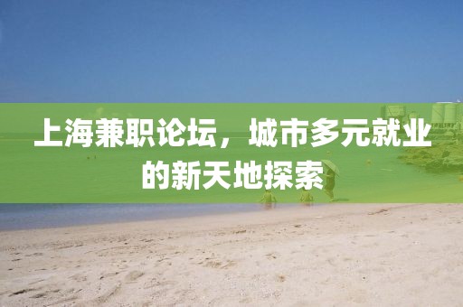 上海兼职论坛，城市多元就业的新天地探索