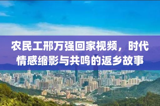 农民工邢万强回家视频，时代情感缩影与共鸣的返乡故事