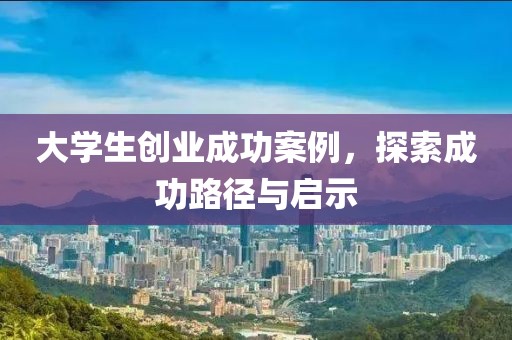 大学生创业成功案例，探索成功路径与启示