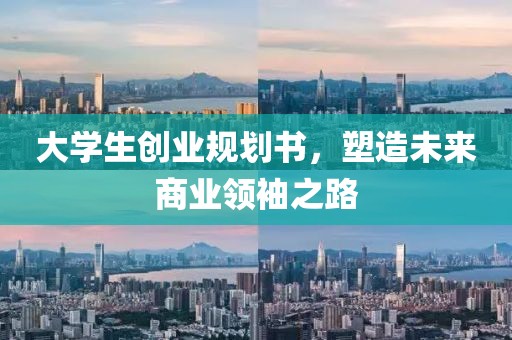 大学生创业规划书，塑造未来商业领袖之路