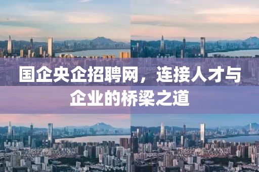 国企央企招聘网，连接人才与企业的桥梁之道