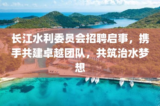 长江水利委员会招聘启事，携手共建卓越团队，共筑治水梦想