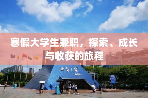 寒假大学生兼职，探索、成长与收获的旅程