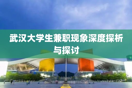 武汉大学生兼职现象深度探析与探讨